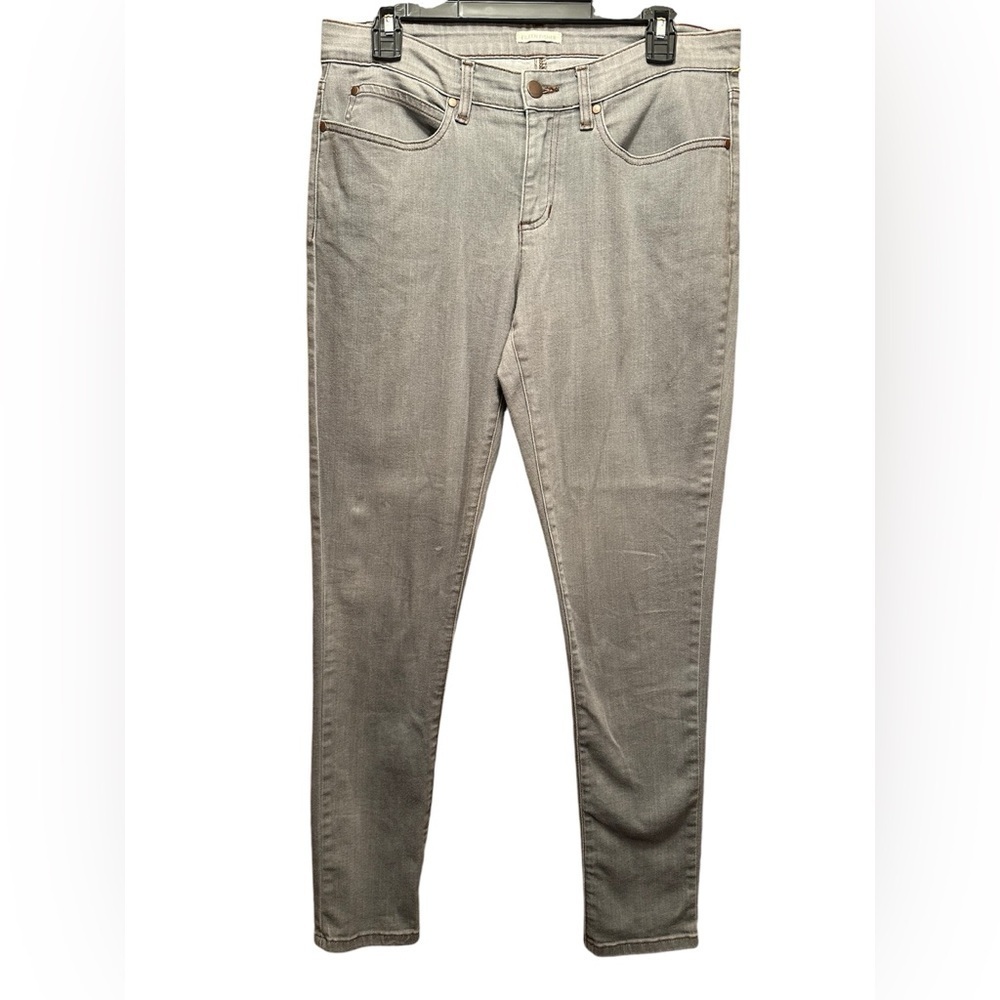 Eileen Fisher Light Gray Wash Denim Skinny Jeans Sz 10